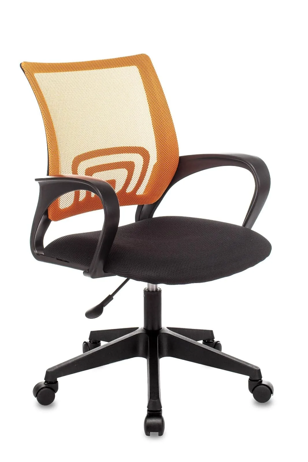 Кресло офисное TopChairs ST-Basic сетка/ткань оранжевый.