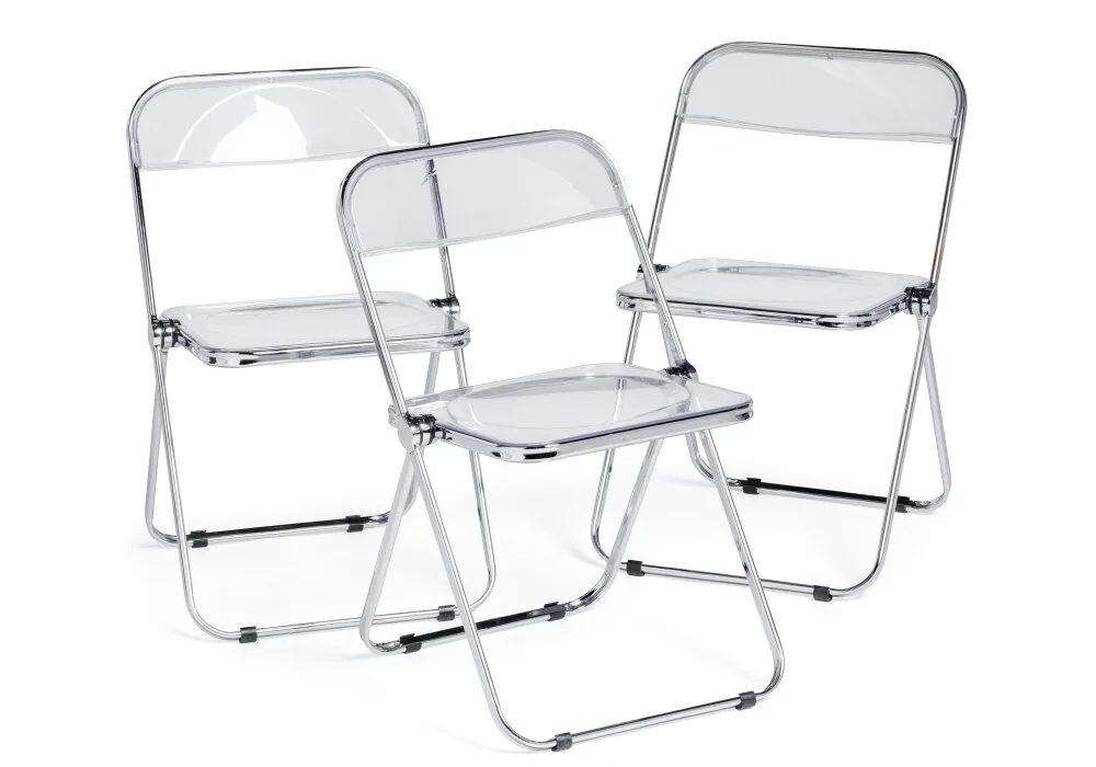 Пластиковый стул Fold складной clear.