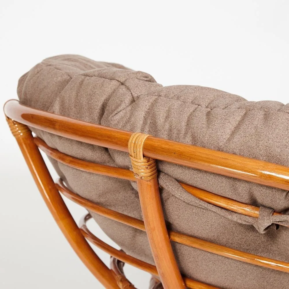Кресло PAPASAN/ПАПАСАН 23/01 W  /с подушкой/ Cognac (коньяк)_13743.
